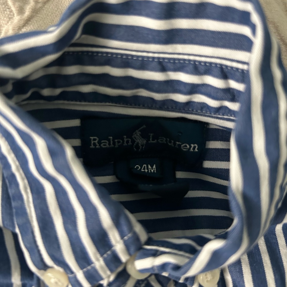 Ralph Lauren Button Down 24 Mo - Picture 2 of 3